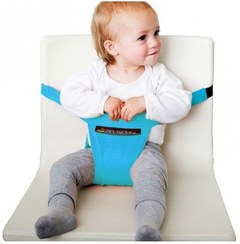 تصویر تبدیل صندلی پارچه ای فیروزه ای Minimonkey Minichair 