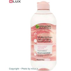 تصویر میسلار واتر گل رز گارنیر پوست خشک و حساس حجم 400 میل Garnier Skin Active Dry & Sensetive Skin  micella  400mL