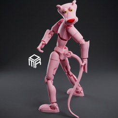 تصویر فیگور پلنگ صورتی Dummy13 سایز ۱۴ سانتیمتر 