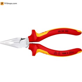 تصویر انبر ترکیبی نوک تیز عایق کنیپکس مدل 0826145 سایز 145 میلی متر Needle-Nose Combination Pliers