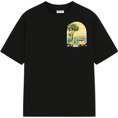 تصویر تیشرت وسپا - سفید / مشکی Vespa Tshirt