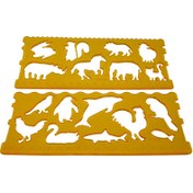 تصویر شابلون ژله ای طرح حیوانات سریر Animals Jelly Stencil