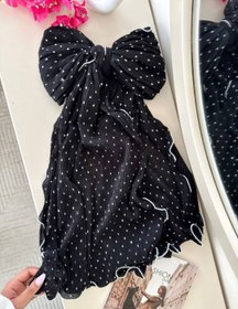 تصویر شال مشکی جیوه ای - مشکی 