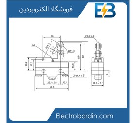تصویر میکروسوئیچ سه پیچ 