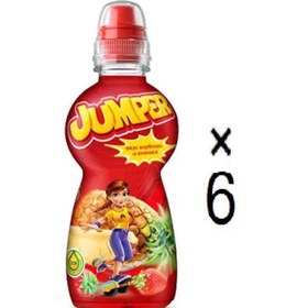 تصویر ابمیوه کودک جامپر با طعم توت فرنگی و آناناس 6 عددی Jumper Strawberry Pineapple 