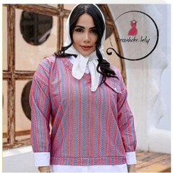 تصویر تونیک مانتویی زنانه - طوسی / فری سایز۳۶ تا ۴۴ 