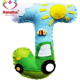 تصویر آویز نام کودک هیاهو مدل J 