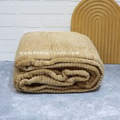 تصویر پتو مخمل کبریتی تک نفره فایپکو نسکافه ای 