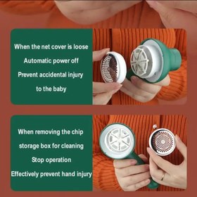 تصویر پرزگیر شارژی لباس مدل SR267 با تیغه ضد زنگ 