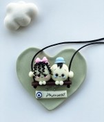 تصویر آویز ماشین قند دوتایی شب تاب 