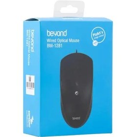 تصویر ماوس سیم دار بیاند موس سیمی مدل BM-1281 Mouse Beyond Wired BM-1281