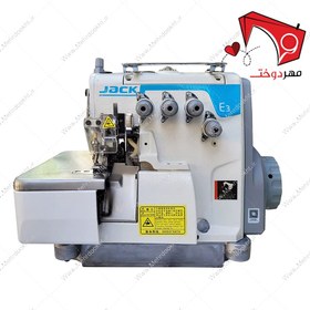 تصویر چرخ خیاطی سردوز جک مدل E3-5 نیمه اتوماتیک سرعت ۵۵۰۰ 