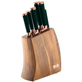 تصویر ست چاقو 7 عددی برلینگر هاوس با پایه چوبی مدل BH/2645 - ارسال 20 روز کاری Berlinger Haus 7 pcs Knife Set With Wooden Stand