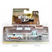 تصویر مدل خودرو 1 64 HITCH & TOW SERIES 27 1968 شورولت C 10 خلیج فارس و CA گرین لایت Greenlight 