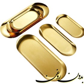 تصویر دیس سرو بیضی استیل 