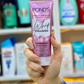 تصویر فوم شستشو کلاژن وآبرسان پوندز PONDS Bright Miracle Ultimate Clarity Whip Collagen Whip Foam 100g