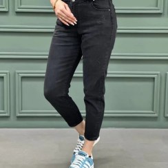 تصویر شلوار لی زنانه ذغالی 