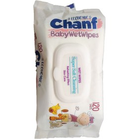 تصویر دستمال مرطوب اكونومیک 120 عددی چانف Chanf Wet wipes code: 209