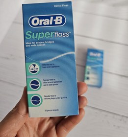 تصویر نخ دندان سوپرفلاس اورال بی SuperFloss Oral-B 