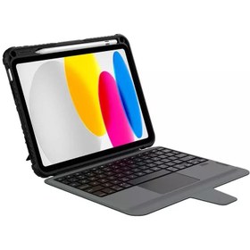 تصویر کیف کلاسوری کیبورد دار اپل iPad 10/10.9 2022 مدل Combo Keyboard نیلکین - Open Box (ایراد ظاهری جزئی) 