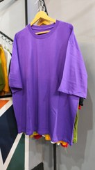 تصویر تیشرت بیسیک مردانه قواره لش یقه ۲ سانت رنگ سفید 