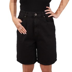 تصویر شلوارک جین ذغالی زنانه ESMARA 