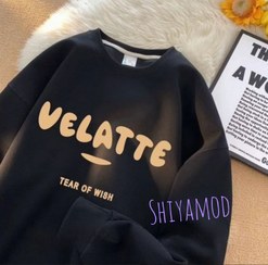 تصویر هودی زنانه ولت سایز فری داخل کرکی 