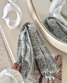 تصویر شال برفکی نخی - سبزپسته ای 