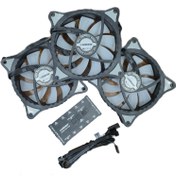 تصویر فن کیس HURACAN مدل GFK120M-ARGB سایز ۱۲۰ میلی‌متر کم‌صدا 