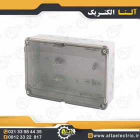 تصویر جعبه تقسیم پلاستیکی روکار 90×220×300 پارسا درب شفاف 