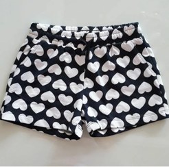 تصویر شلوارک نخی دخترانه برند OVS مناسب 4 تا 6 سال Cotton shorts for girls, brand OVS suitable for 4 to 6 years old