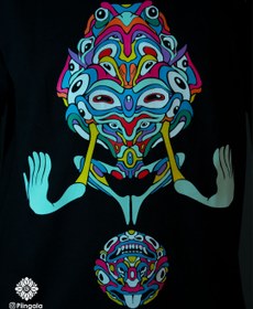 تصویر تیشرت سایکدلیک طرح چشم 