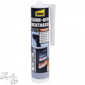 تصویر چسب عایق حرارتی اوهو UHU Fireplace and Sealant Cartridge 