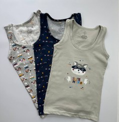 تصویر پک سه تایی رکابی پسرانه برند کوزا ترکیه KOZA Turkey 