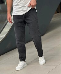 تصویر شلوار مام فیت مردانه زارا ذغالی بدون زاپ سایز ۳۶ 