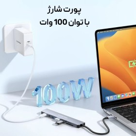 تصویر هاب 8 پورت CE18s Usb-c 