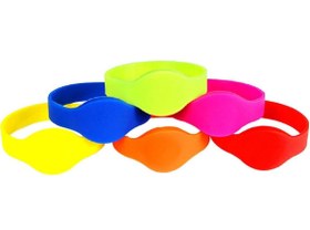 تصویر تگ دستبندی‌ RFID سیلیکونی 125KHZ (بنفش) 