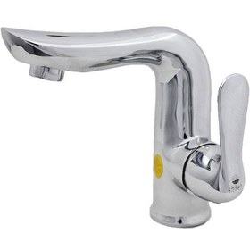 تصویر شیر روشویی شیبه مدل هامون - کروم Shibeh Pillar Mixer Faucet