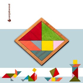 تصویر بازی فکری تانگرام سایان Sayan Tangram Intellectual Game