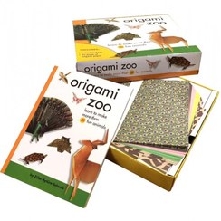 تصویر کیت آموزشی باغ وحش اوریگامی (کتاب +25 برگ کاغذ مربع 15 سانتی طرح حیوانات ) - Origami Zoo Kit 