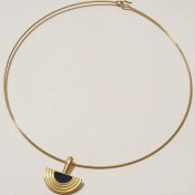 تصویر گردنبند طوق مصری روکش طلا 
