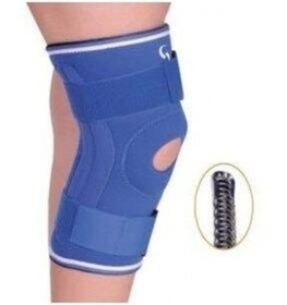 تصویر زانو بند والیبال سفید مردانه و زنانه رباط از انعطاف پذیر Balen v 823 پشتیبانی می کند Variteks 