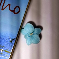 تصویر شمع دست‌ساز گل ارکیده - صورتی 