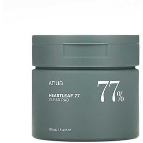 تصویر تونر پد پاک کننده و تسکین دهنده آنوا ANUA Heartleaf 77% Clear Pad