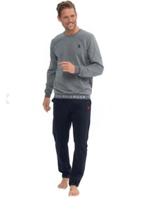 تصویر ست پیژامه فاق نرمال آستین بلند لایسنس دار- تحت لیسانس مردانه | یو اس پولو U.S. Polo Assn. perita-18815 