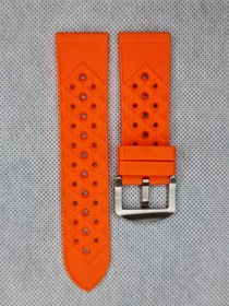 تصویر بند رابر نارنجی طرح دار سایز: 24 RUBBER STRAP 