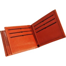 تصویر کیف پول جیبی دو آلبوم چرم طبیعی کد 491 Pocket wallet, two albums, natural leather, code 491