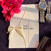 تصویر کارت عروسی مینیمال اروپایی مدل 1189 