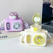 تصویر قمقمه فانتزی طرح دوربین ظرفیت ۶۰۰ میلی‌لیتر 