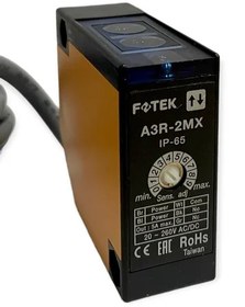 تصویر A3R-2MX سنسور نوری مکعبی فوتک تایوان A3R-2MX FOTEK